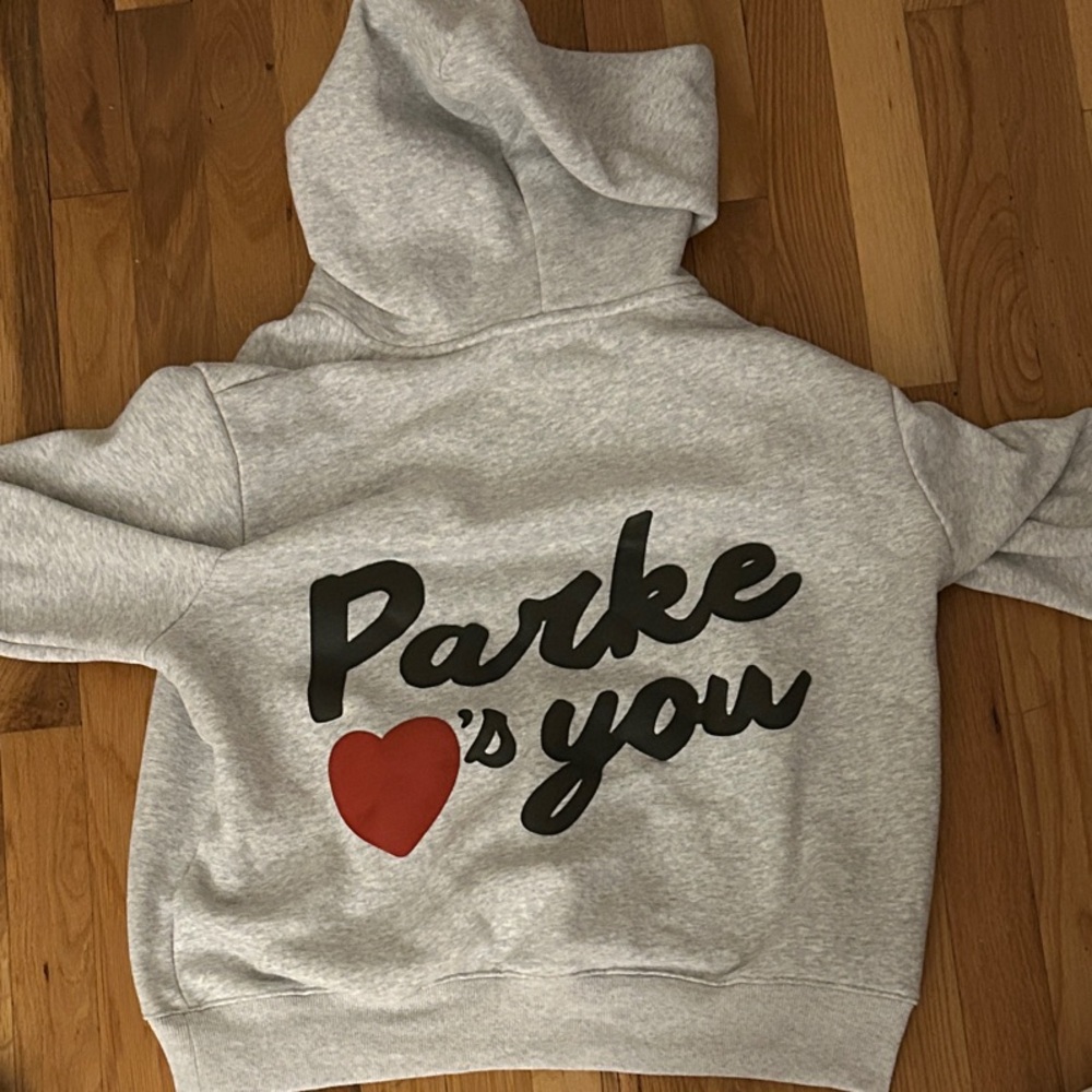 Parke  Gray Valentine’s day Hoodie